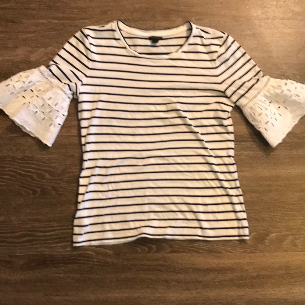 Ann Taylor stripped blouse